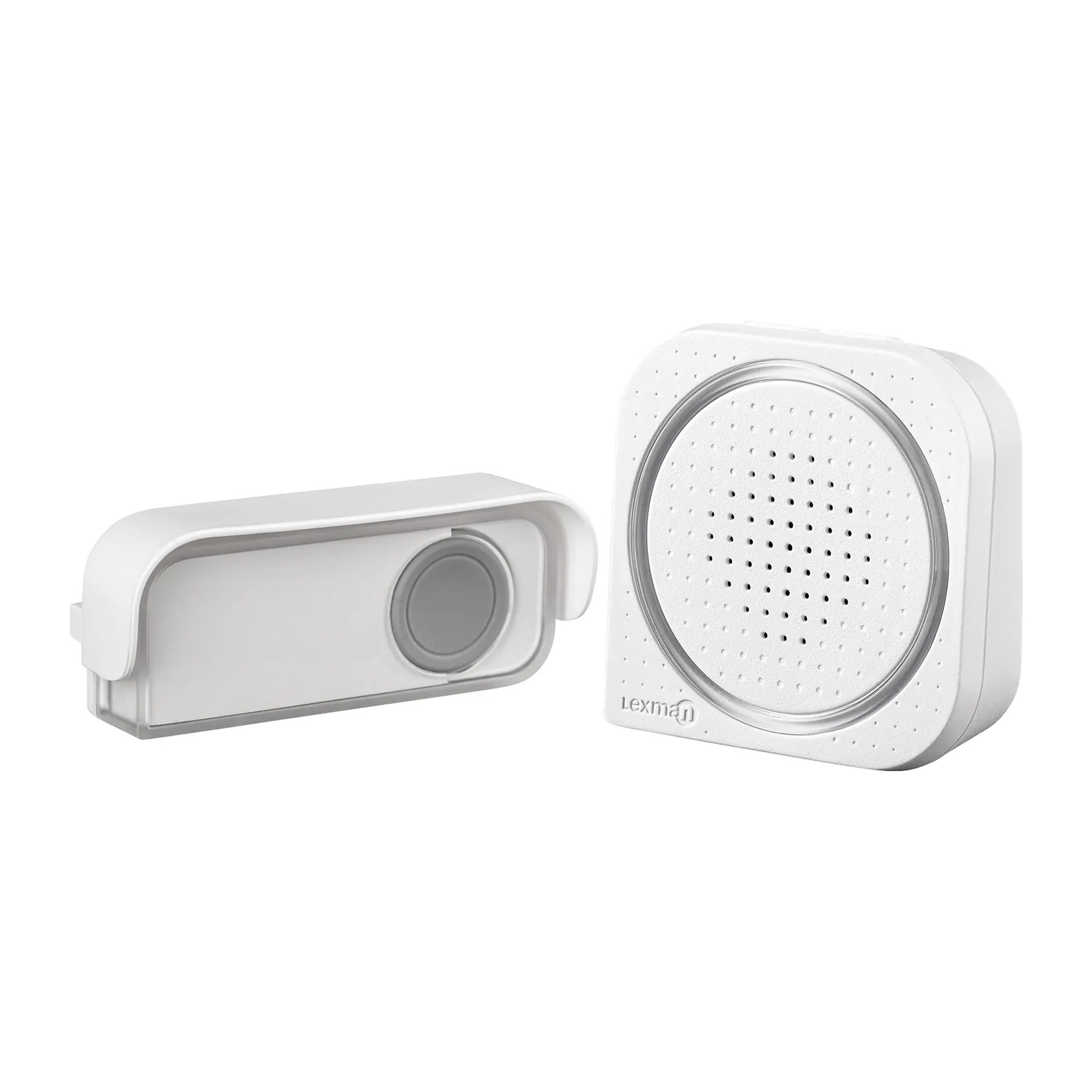 Kit Campainha D04 Sem Fio Portátil Branca Lexman