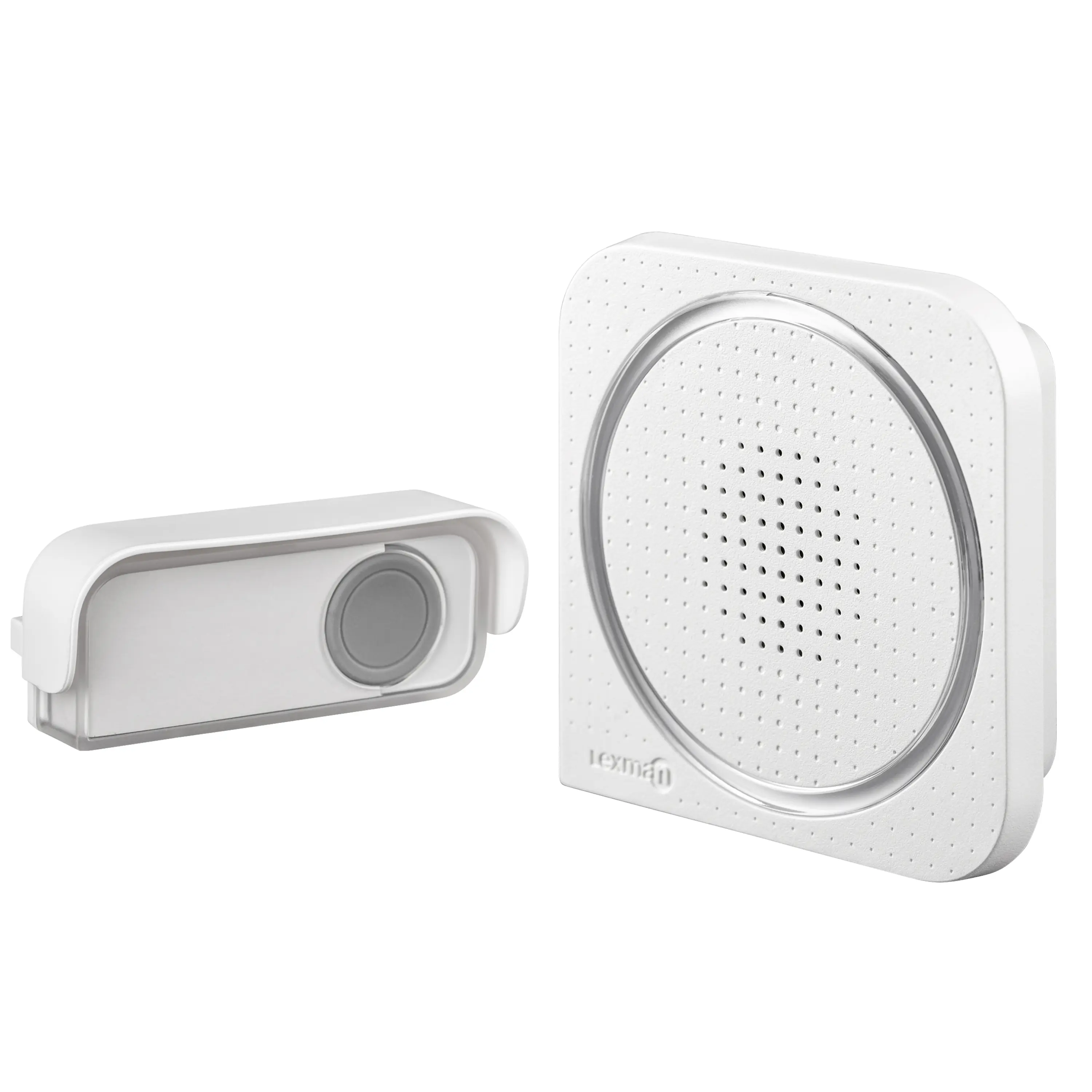 Campainha sem fio com Botão à Bateria Branco Bivolt Lexman