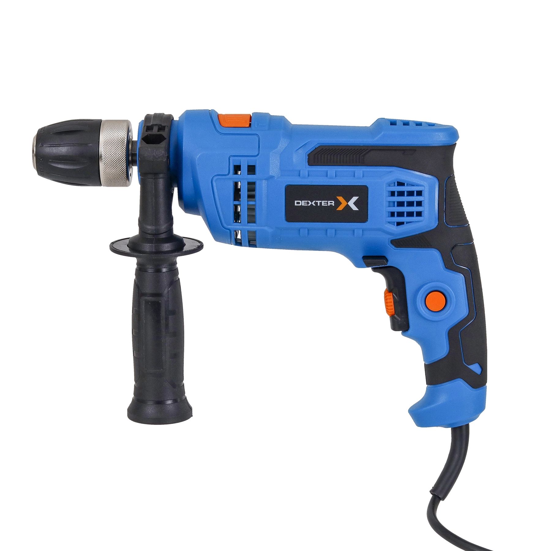 Furadeira de Impacto Dexter 900ID2.5AB1 900W 1/2" 220V com Punho Auxiliar e Regulador de Profundidade