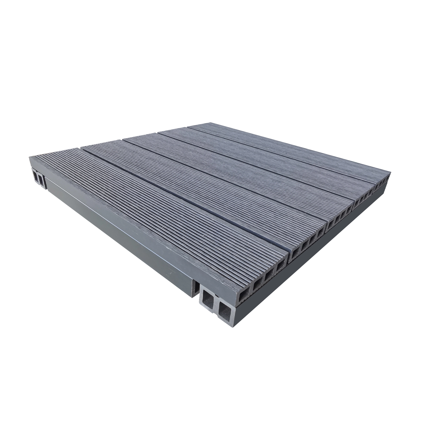 Deck de Madeira Plástica 50x50cm Cinza Java Naterial