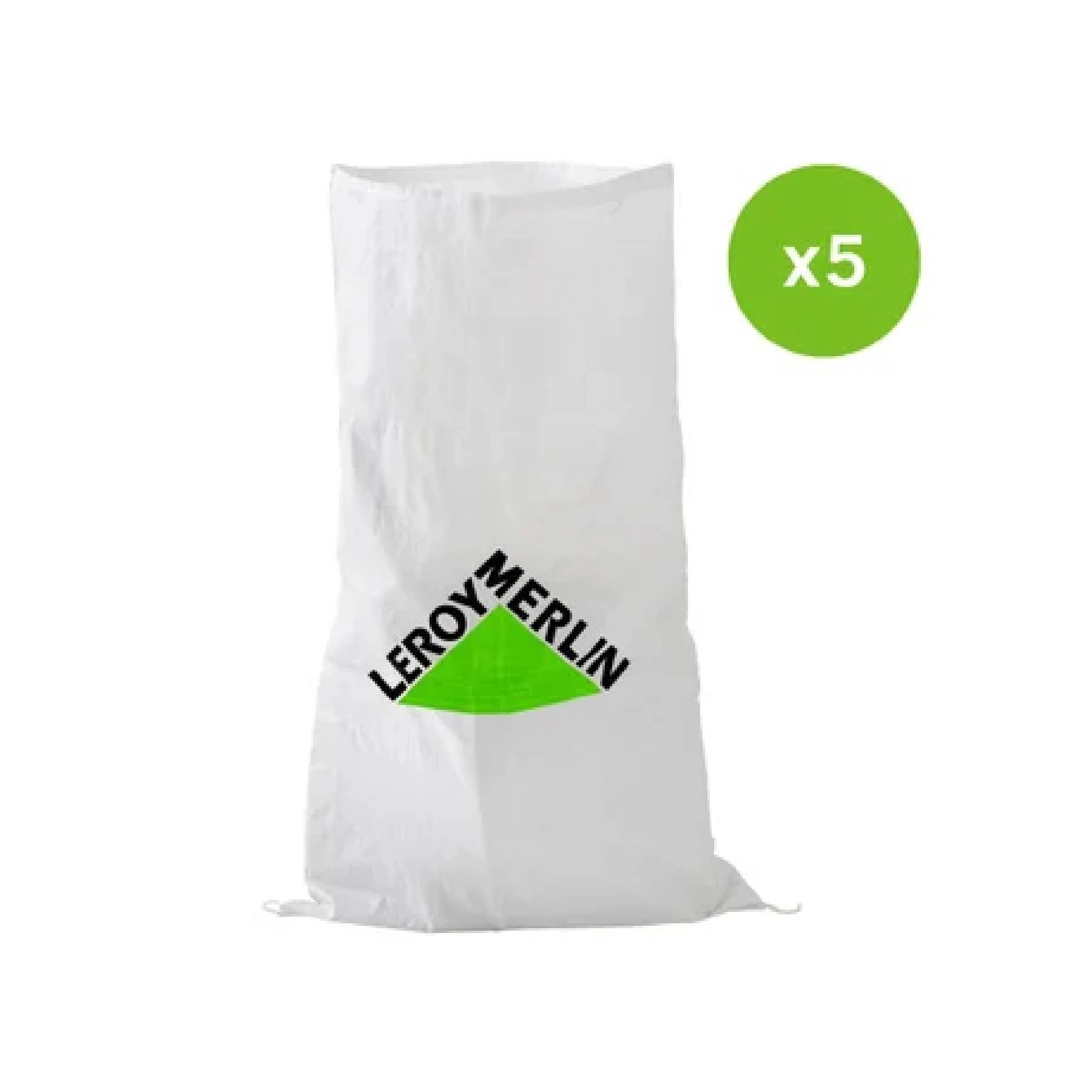 Pack com 5 Sacos de Lixo Leroy Merlin Maxi 40kg 60x100cm