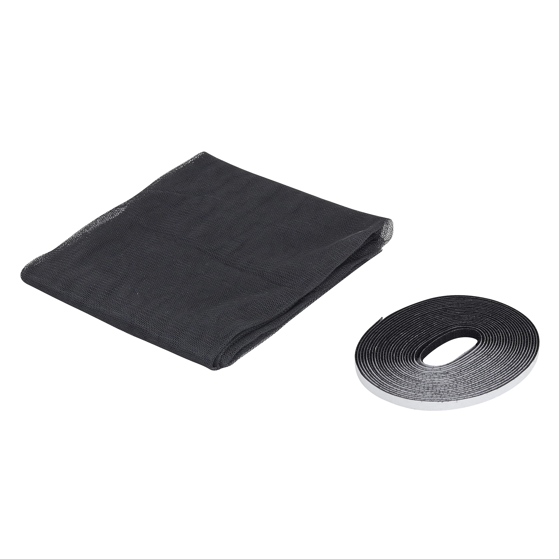 Tela Mosquiteira de Poliéster Preto com Fixação em Velcro 180x150cm
