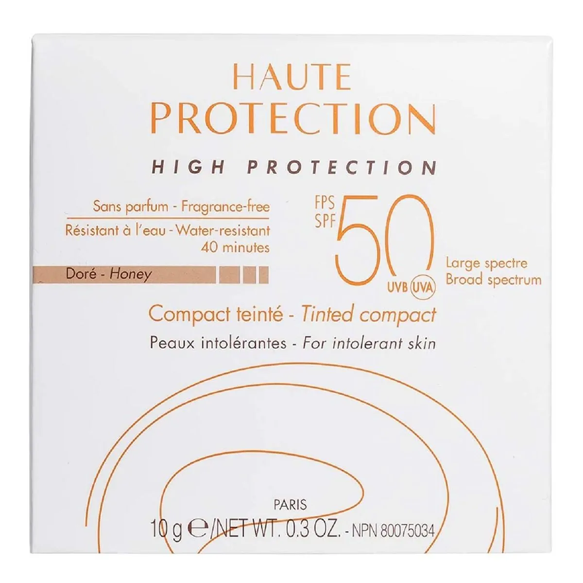 Protetor Solar Compacto Fps 50 Sem Perfume Bege Escuro Eau Thermale Avène Caixa 10g