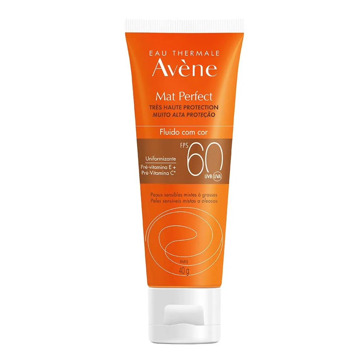 Eau Thermale Avène Fluido Mat Perfect Fps 60 c/cor - 40g