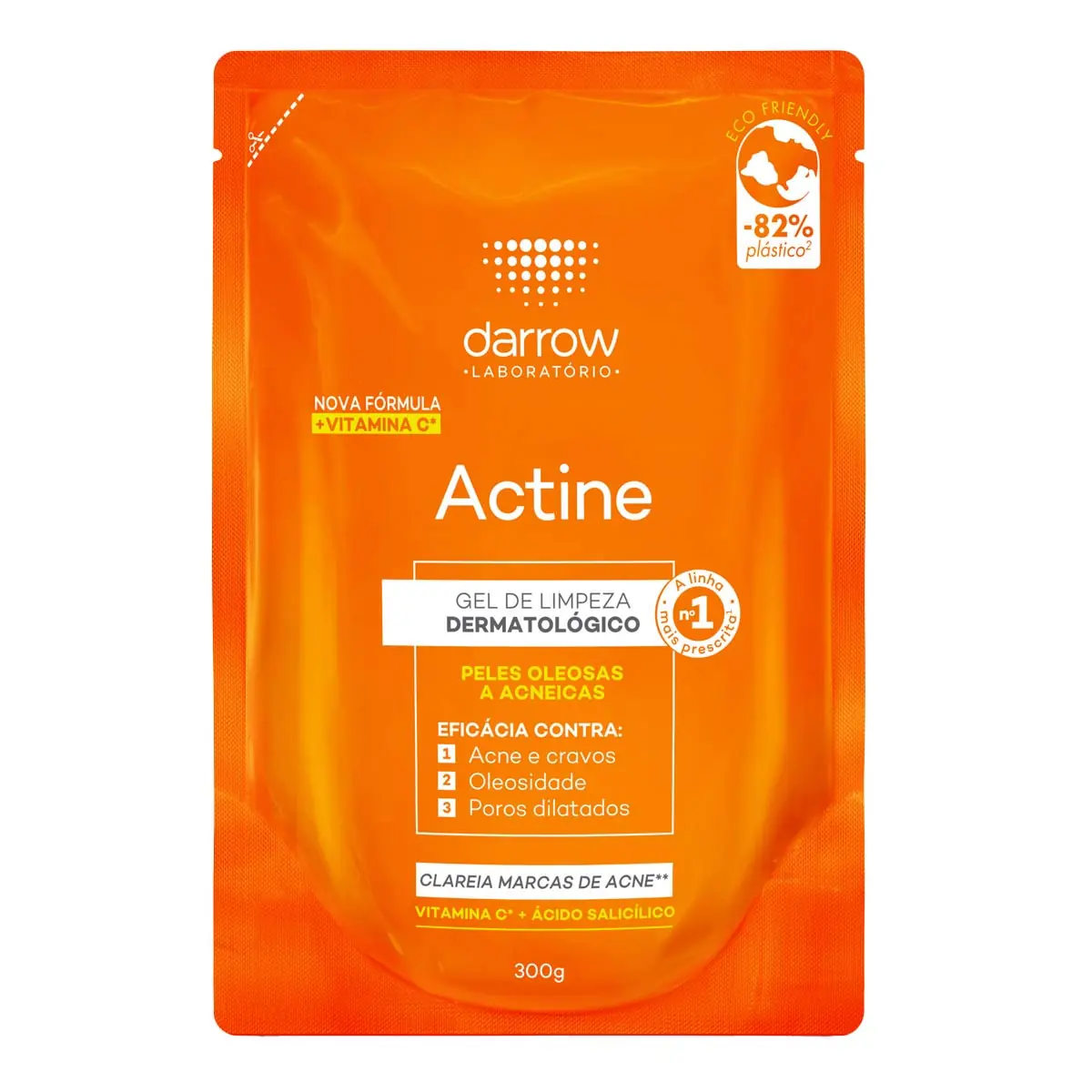 Gel Limpeza Facial Darrow Actine Refil 300g