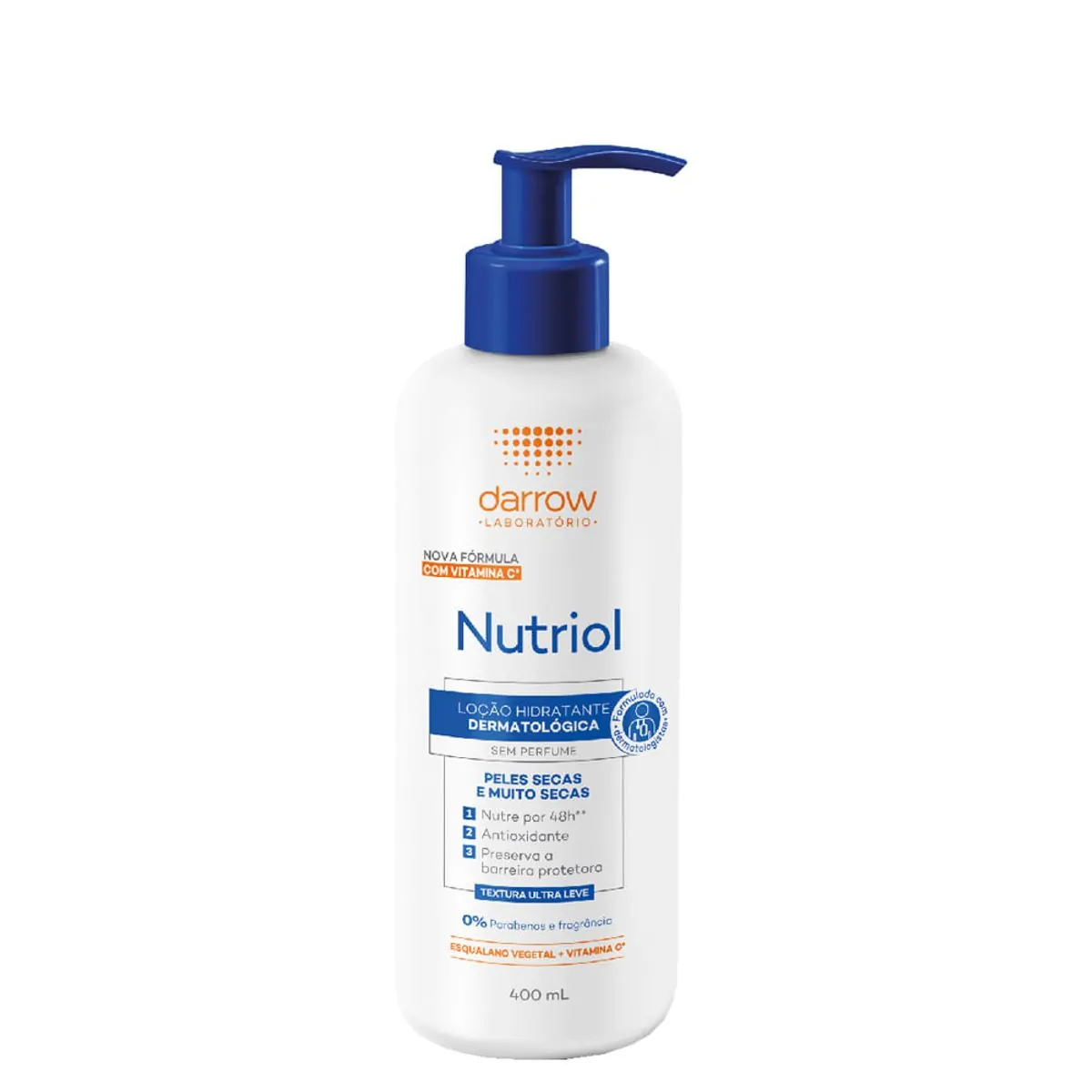 Darrow Nutriol Loção Hidratante Sem Perfume 400ml