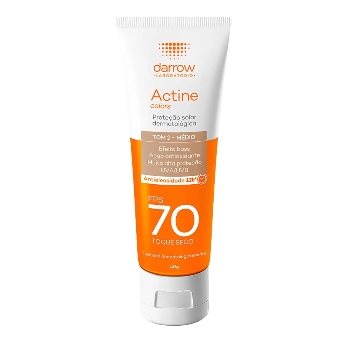 Protetor Solar Actine Fps70 Pele Morena 40g