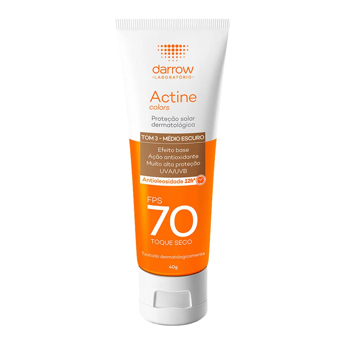 Protetor Solar Actine Solar Fps70 Pele Morena Mais 40g