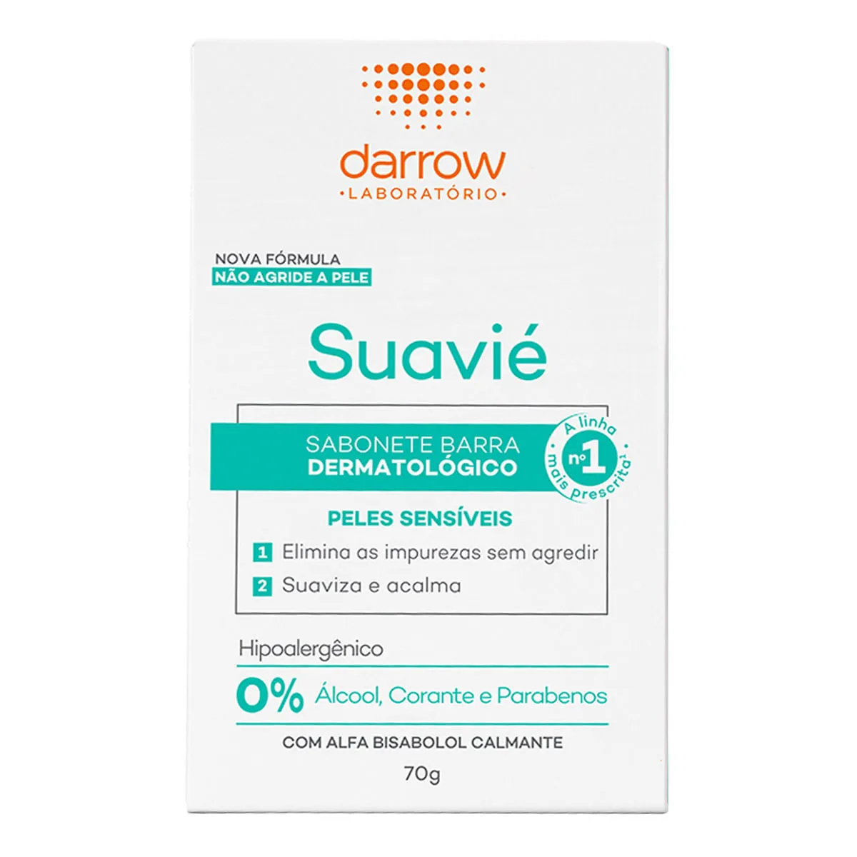 Sabonete Barra Dermatológico Darrow Suavié Caixa 70g