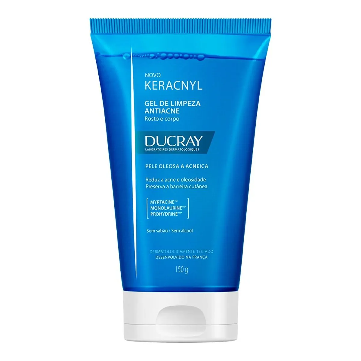 Gel De Limpeza Antiacne Corpo E Rosto Ducray Keracnyl Bisnaga 150g