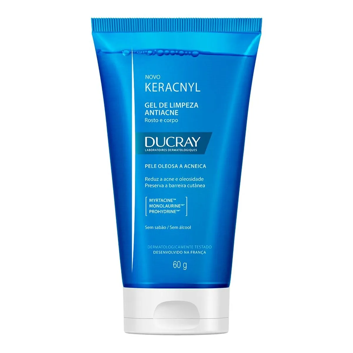 Gel De Limpeza Antiacne Corpo E Rosto Ducray Keracnyl Bisnaga 60g