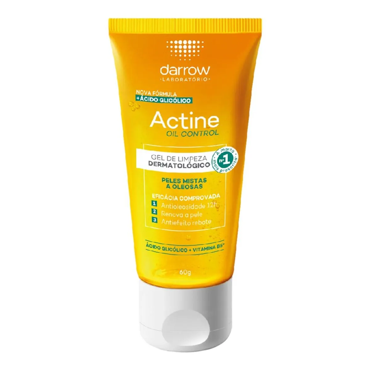 Gel de Limpeza Pele Oleosa Actine Control Darrow Com 60ml