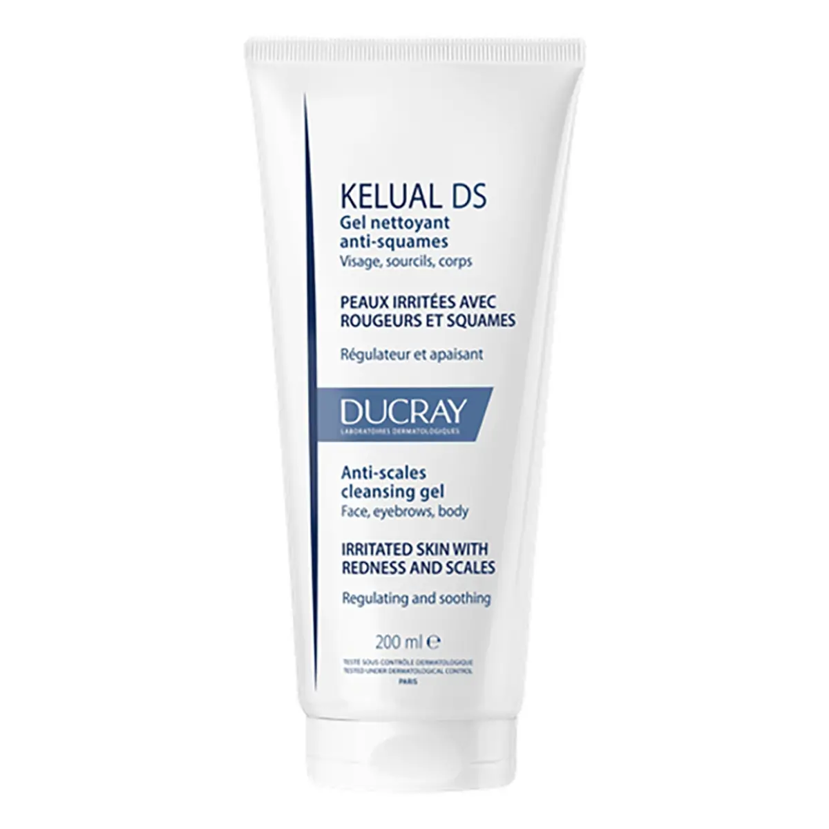 Gel De Limpeza Corporal E Facial Antidescamação Ducray Kelual Ds Bisnaga 200ml