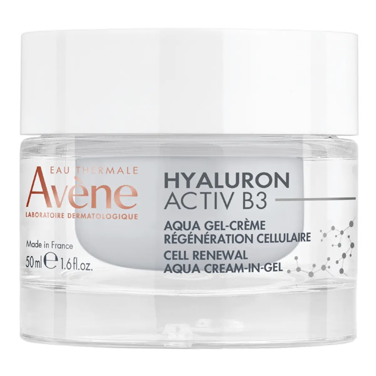 Aqua Gel Creme Renovador Celular Eau Thermale Avène Hyaluron Activ B3 Pote 50ml