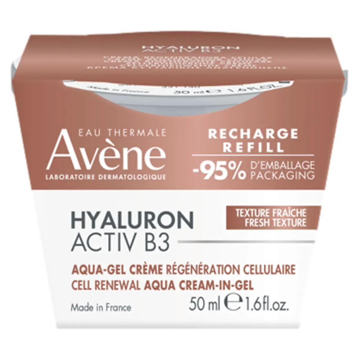 Aqua Gel Creme Renovador Celular Eau Thermale Avène Hyaluron Activ B3 Pote 50ml Refil