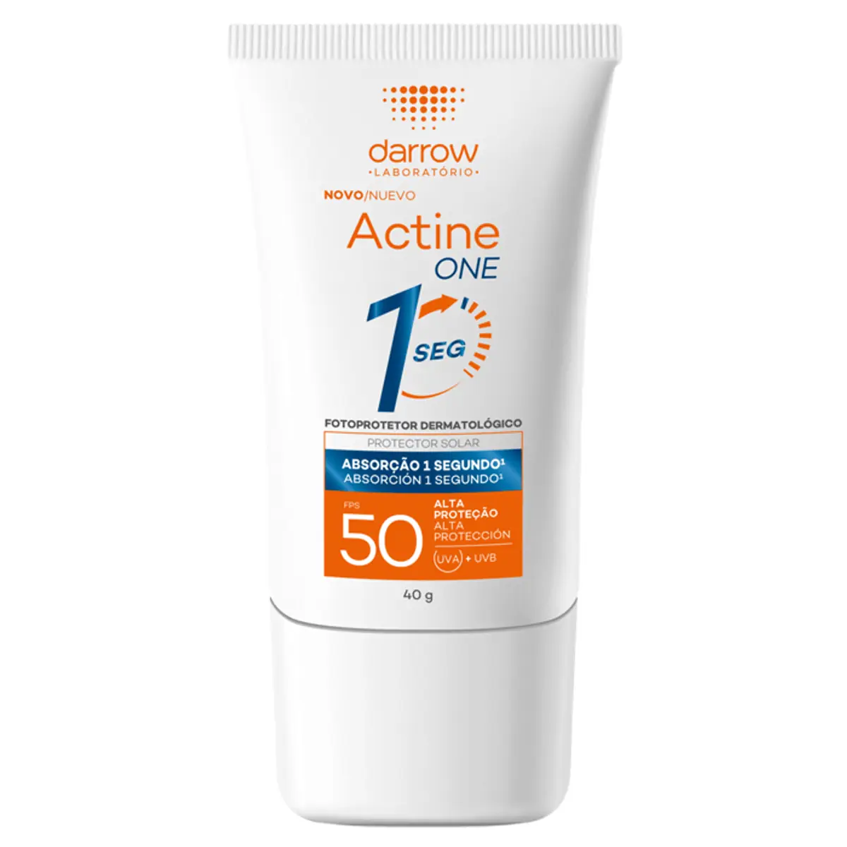 Protetor Solar Sem Cor Fps 50 Darrow Actine One Bisnaga 40g