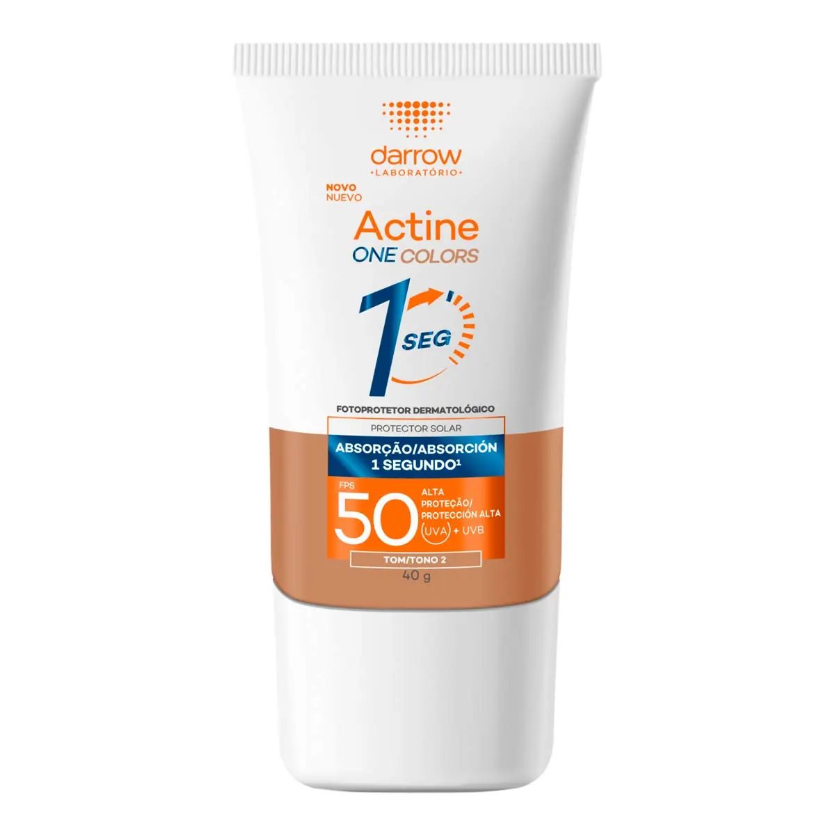 Protetor Solar Facial Darrow Actine One Colors Fps 50 Tom 2 40g