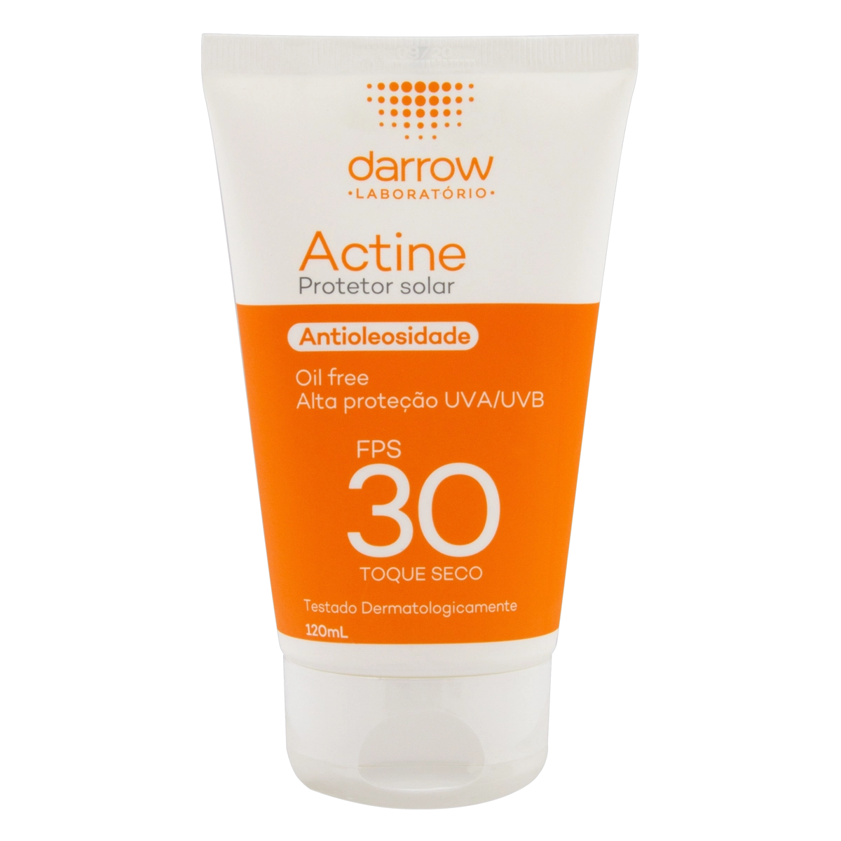 Protetor Solar Facial Darrow Actine Antioleosidade Sem Cor FPS 30 - 120ml