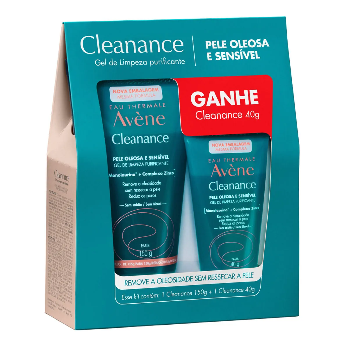 Kit Clean Gel 150g Cleanance 40g De:70,44 Por:61,99 Economia:12,00