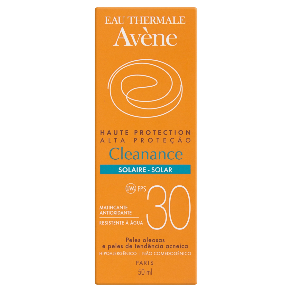 Protetor Solar Fps 30 Eau Thermale Avène Cleanance Caixa 50ml