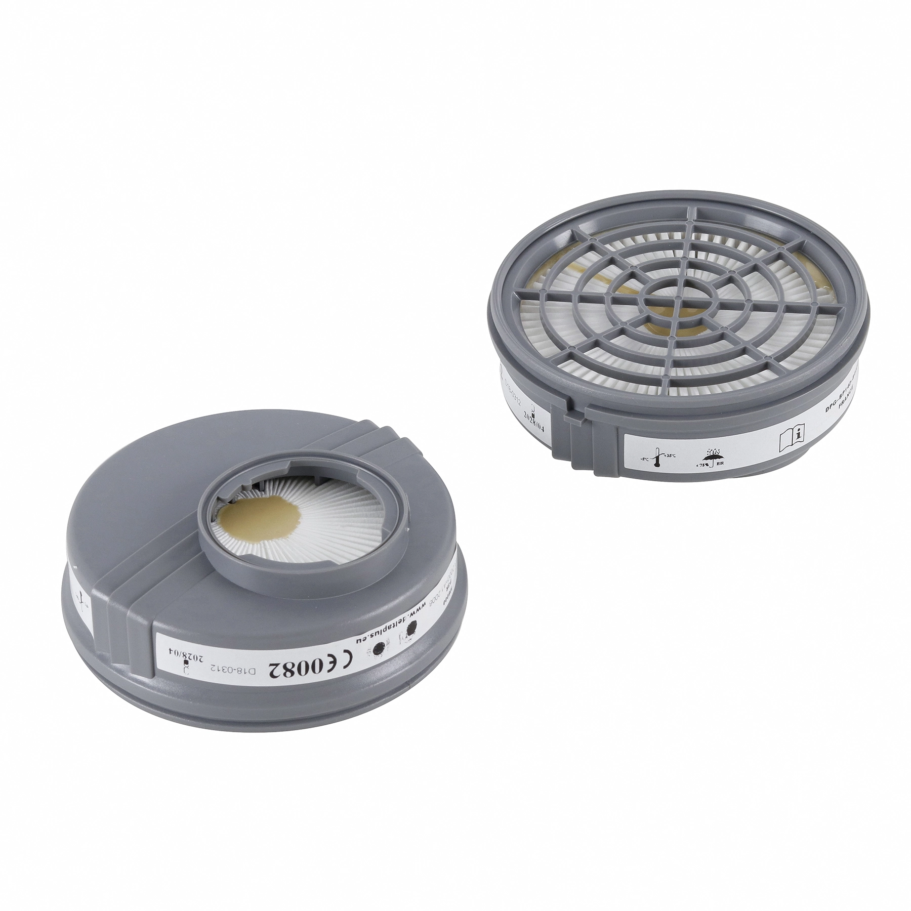 Kit Filtros Químicos P3 para Particulados M6000 P3 2 peças Delta Plus