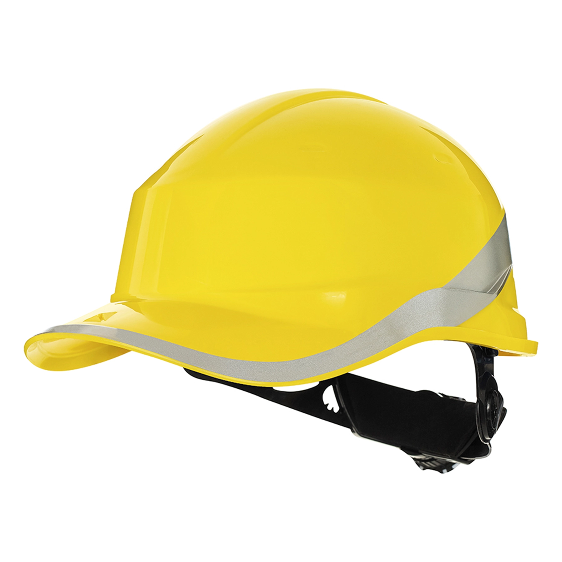Capacete Aba frontal com Catraca Baseball Diamond V Rotor Amarelo Delta Plus