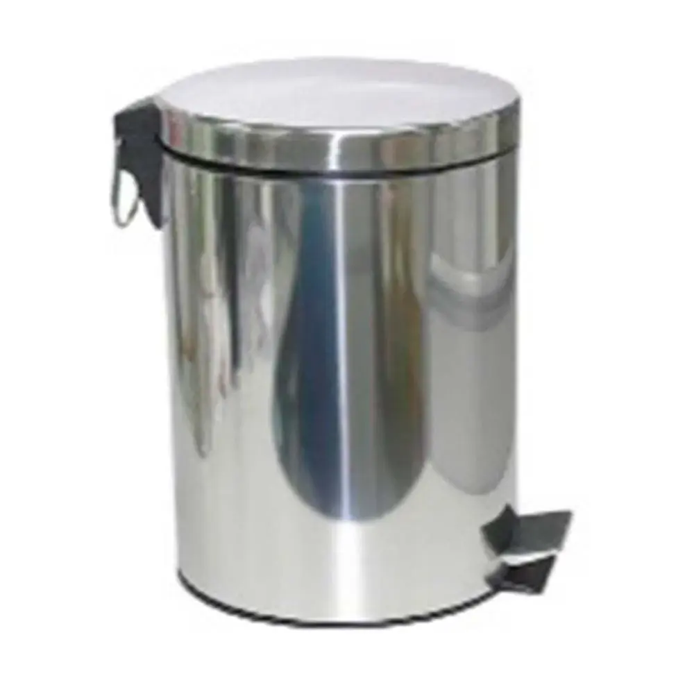 Lixeira Inox Com Pedal 12,0 Lt Importada / 5 Vo