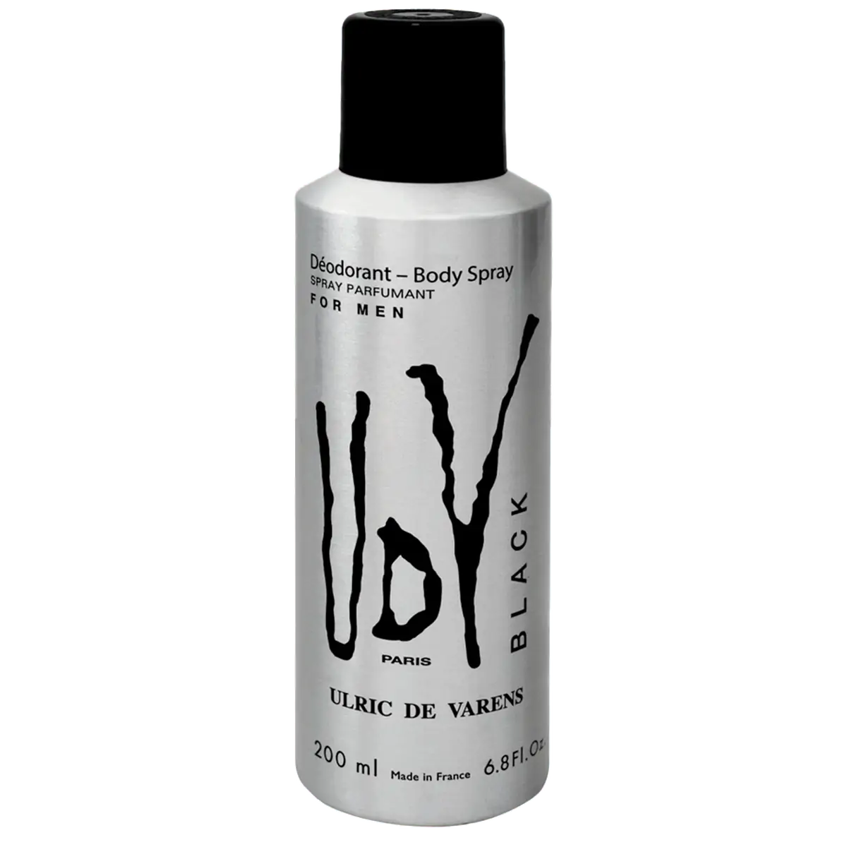 Desodorante Masculino Udv Black Ulric De Varens Paris 200ml
