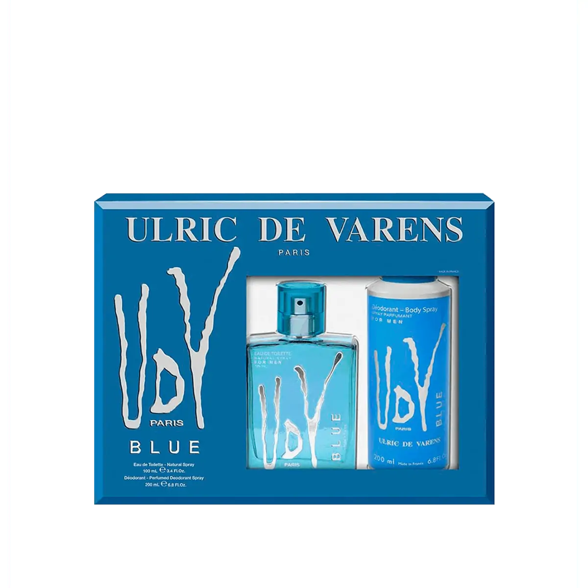 Ulric De Varens Kit Udv Blue Masculino Eau De Toilette 100ml Desodorante 200ml