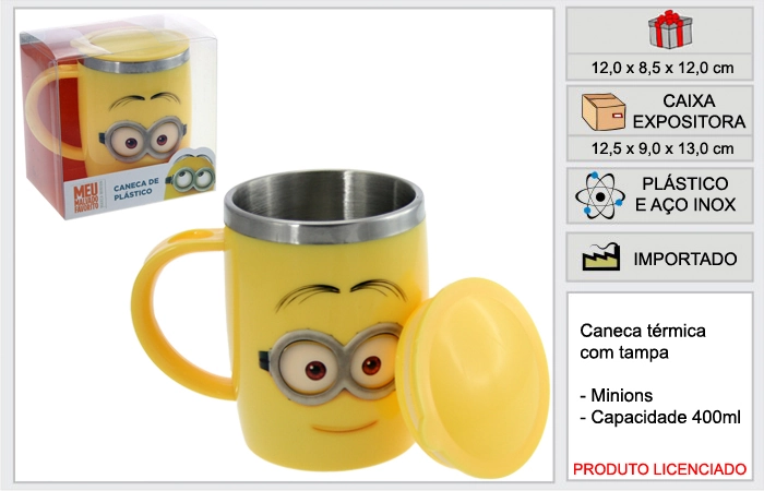 Caneca Plastica Ravi Minion Mn3