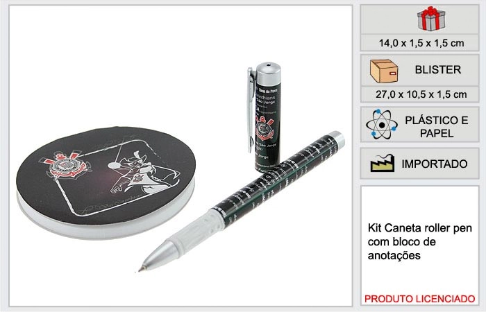 Kit Caneta Ravi Corinthians C1610 1