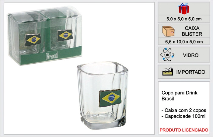 Jg.c/2 Copos Ravi Vidro Brasil