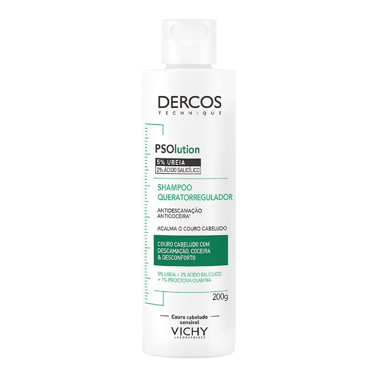 Shampoo Dercos Psolution Queratorregulador Frasco 200g