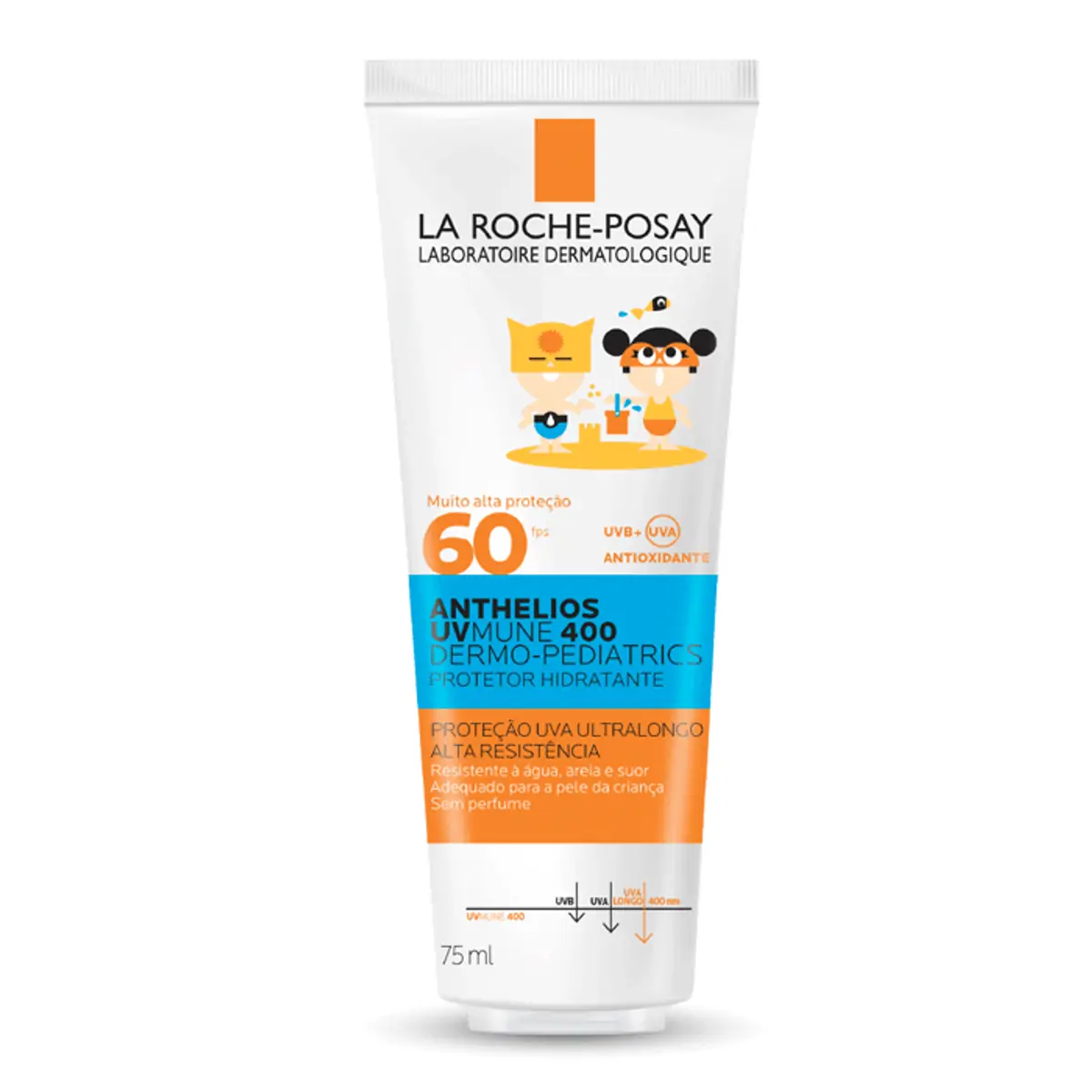 Protetor Solar Hidratante Infantil Loção Fps 60 Sem Perfume La Roche Posay Anthelios Uvmune 400 Derm
