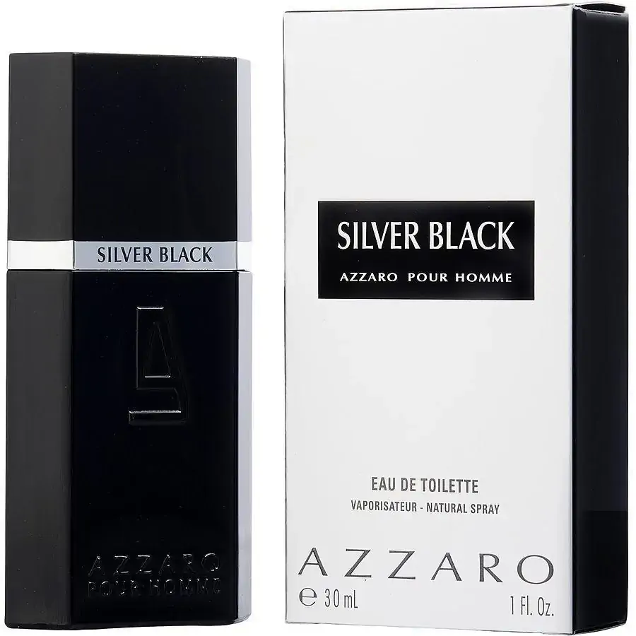 Perfume Masculino Azzaro Silver Black Azzaro Eau De Toilette Spray 30 Ml