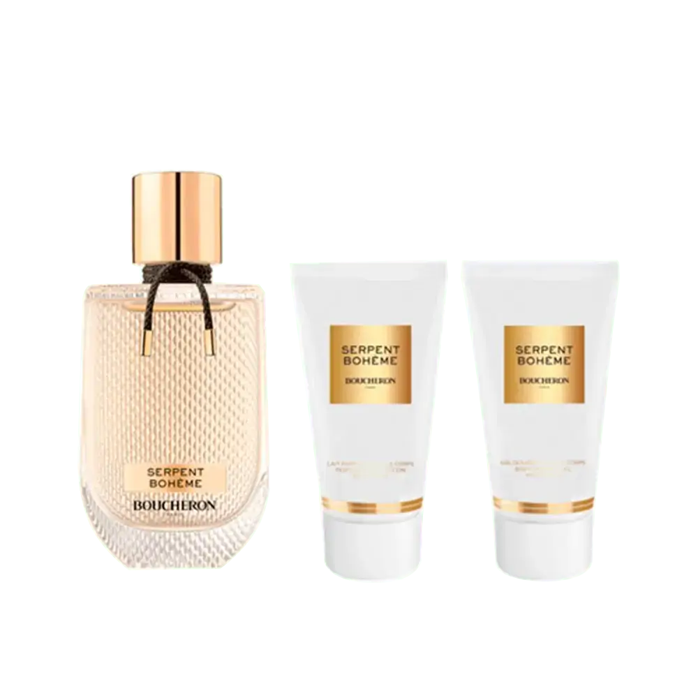 Perfume Boucheron Kit Serpent Boheme Eau De Parfum 90ml + Body Lotion 100ml + Shower Gel 100ml