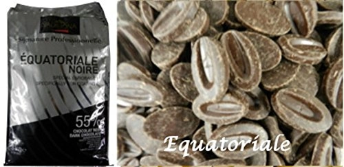 Valrhona Dark Chocolate 55 Cacao Equatoriale Noire 6 Lbs 9 Oz Bag Of Feves