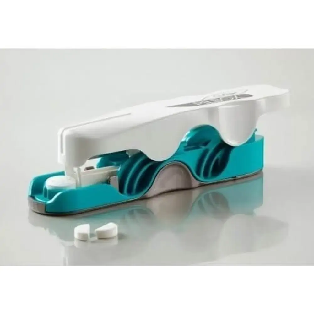Pilbox Cortador De Comprimido Turquesa X 1