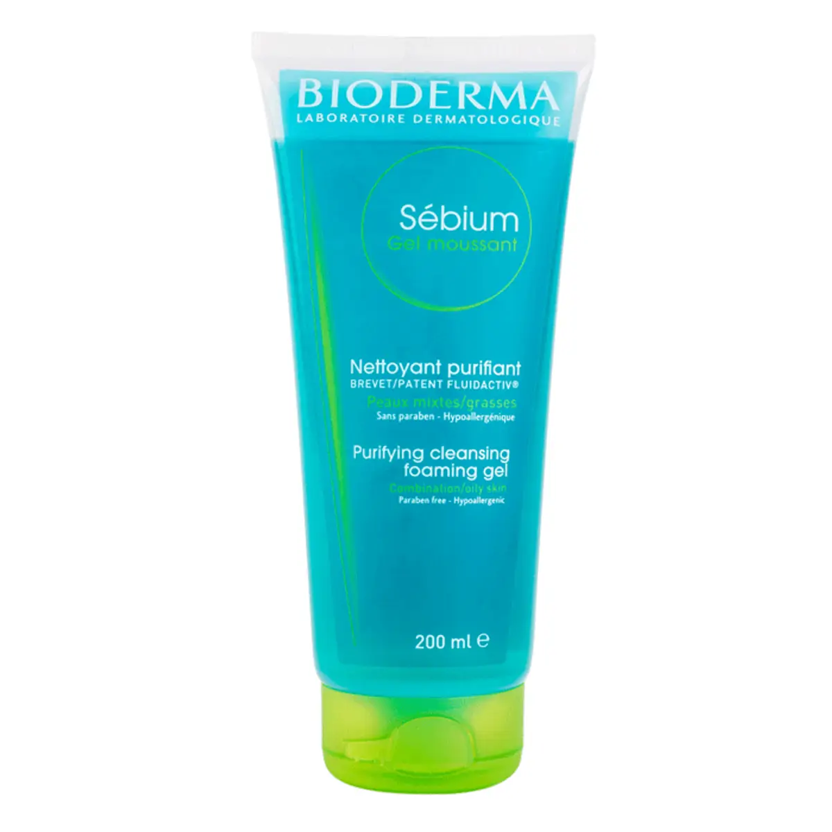 Bioderma Sébium Gel Moussant - Gel de Limpeza Antioleosidade de Alta Tolerância Tubo 200ml