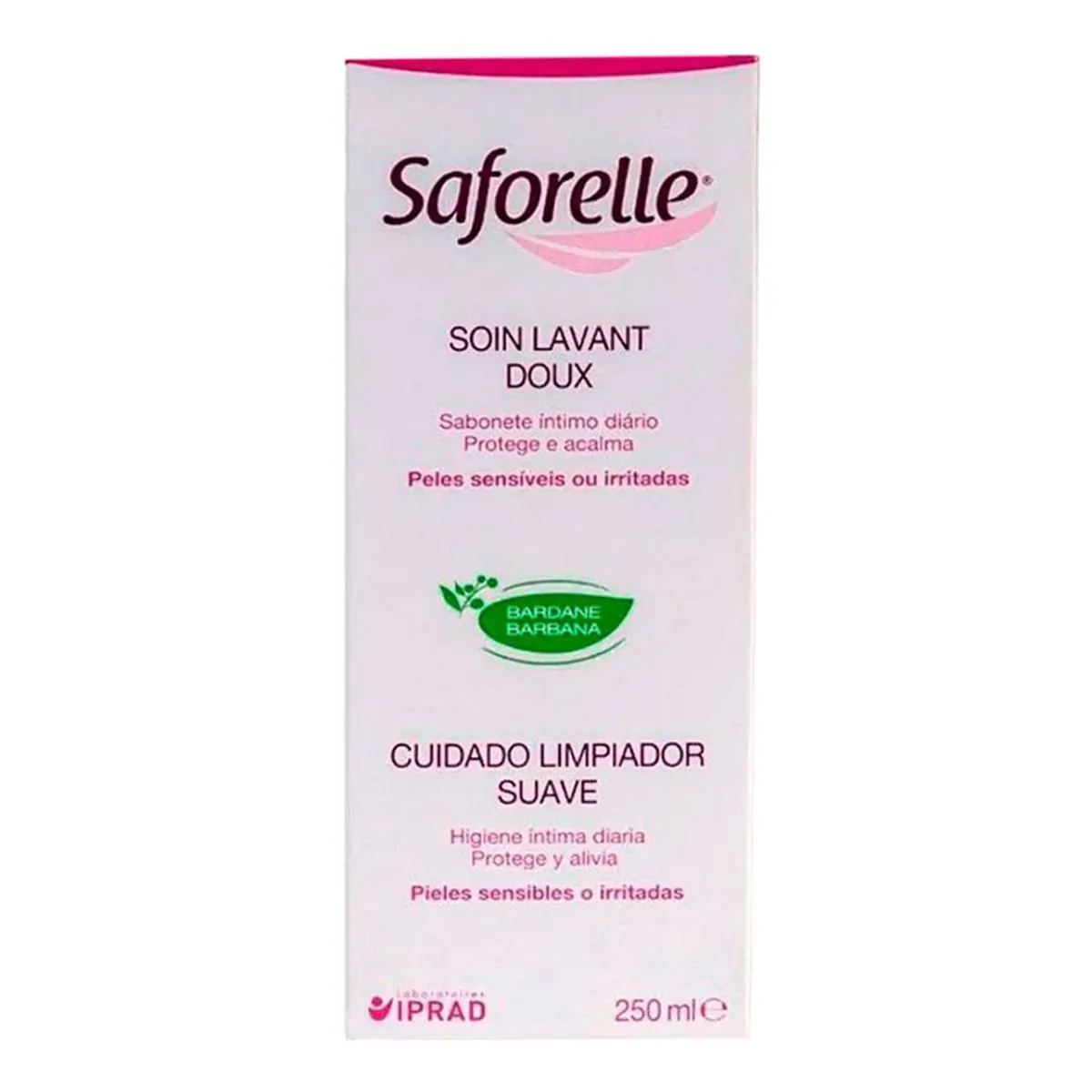 Sabonete Líquido íntimo Suave Saforelle Caixa 250ml
