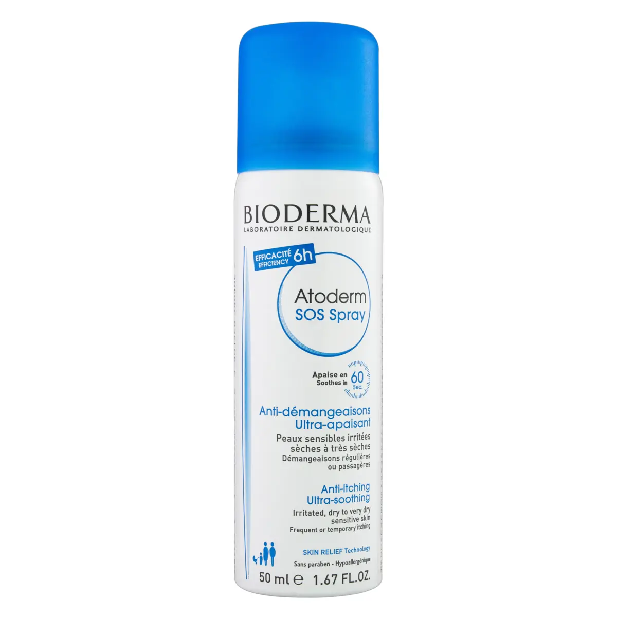Spray De Alívio Imediato Ultra Smoothing Bioderma Atoderm Sos Frasco 500ml