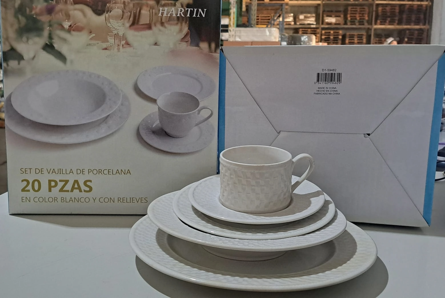 Aparelho Jantar Porcelana 20pcs D1 59482 Real Price