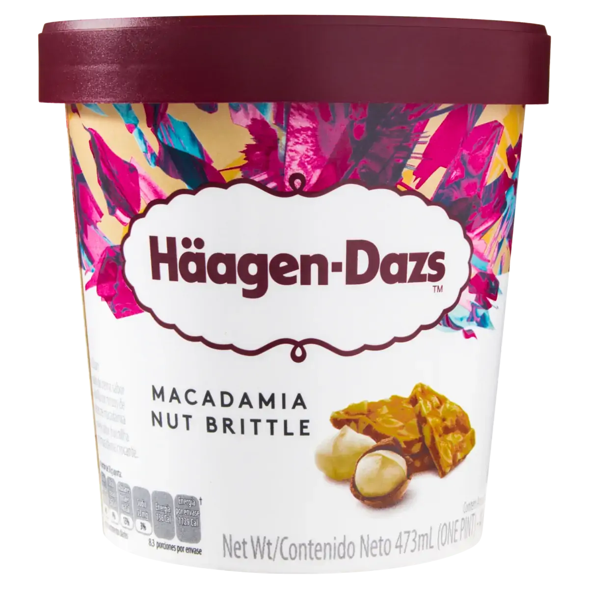 Sorv Haagen Dazs Baun/macad 473ml