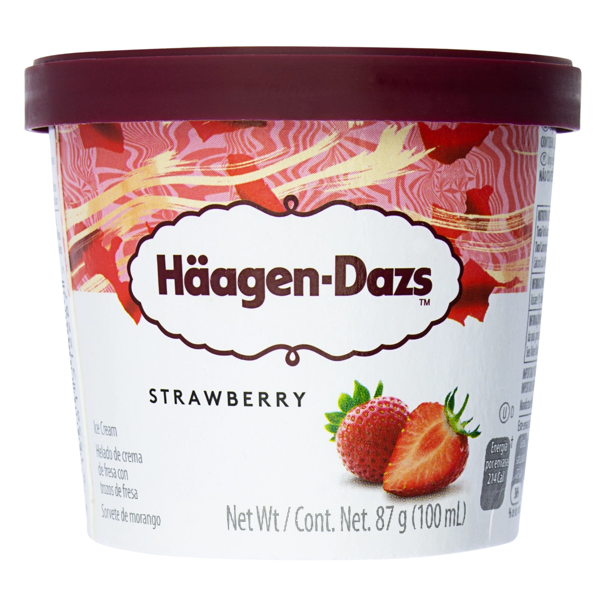 Sorvete de Morango HÄAGEN DAZS Copo 100ml