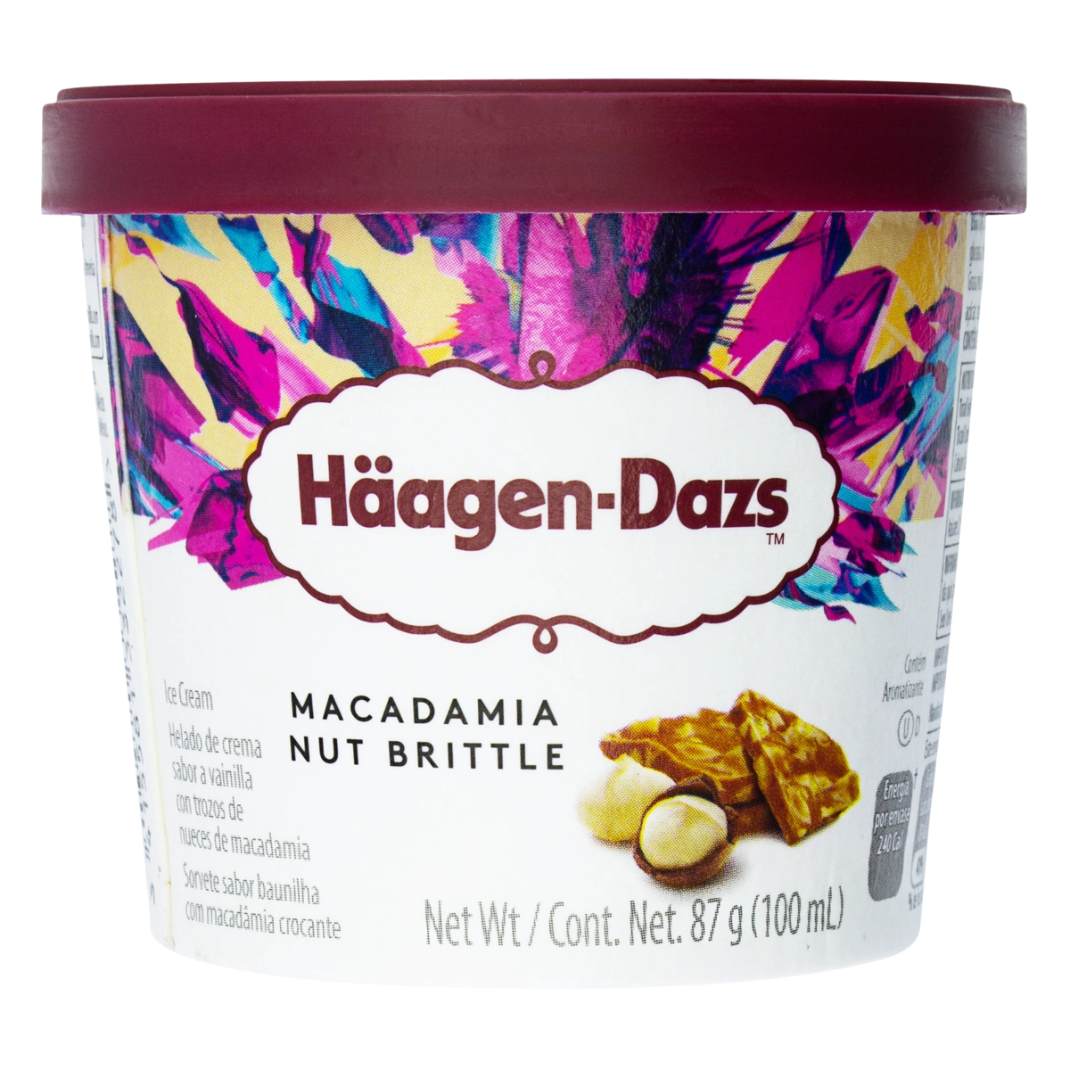 Sorvete de Macadâmia HÄAGEN DAZS Copo 100ml