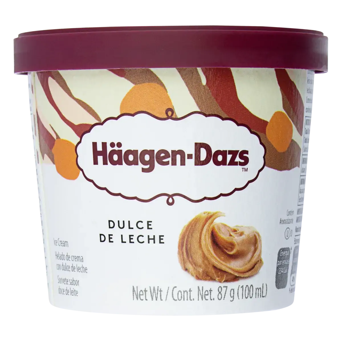 Sorvete Haagen Dazs De Doce De Leite Mini Cup