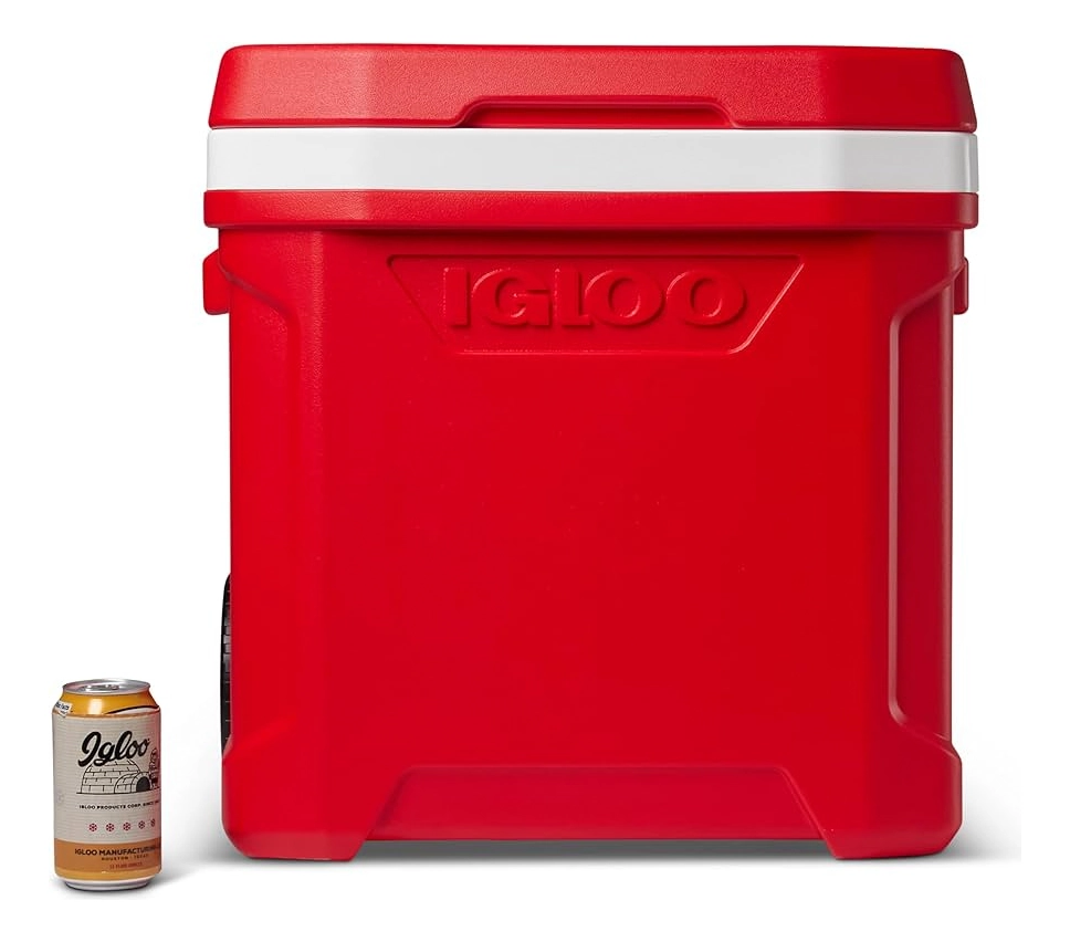 Caixa Térmica 056 Lts 60 Qt Igloo Profile Ii Roller  - Vermelho