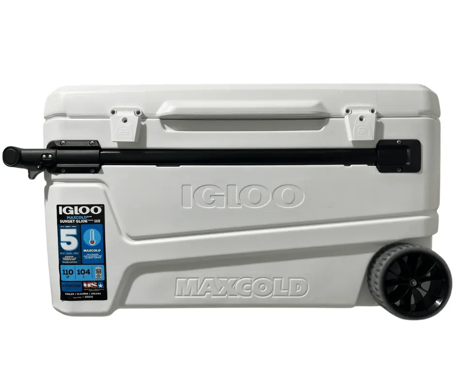Caixa Térmica Cooler Igloo Maxcold 104l 110 Qt Rodas Coleman