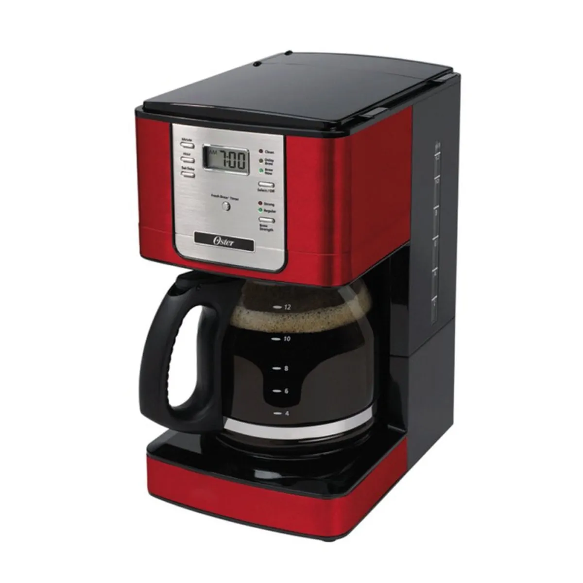 Cafeteira Elétrica Programável 1.8L 36 Xícaras Oster 4401RD Vermelha 220V