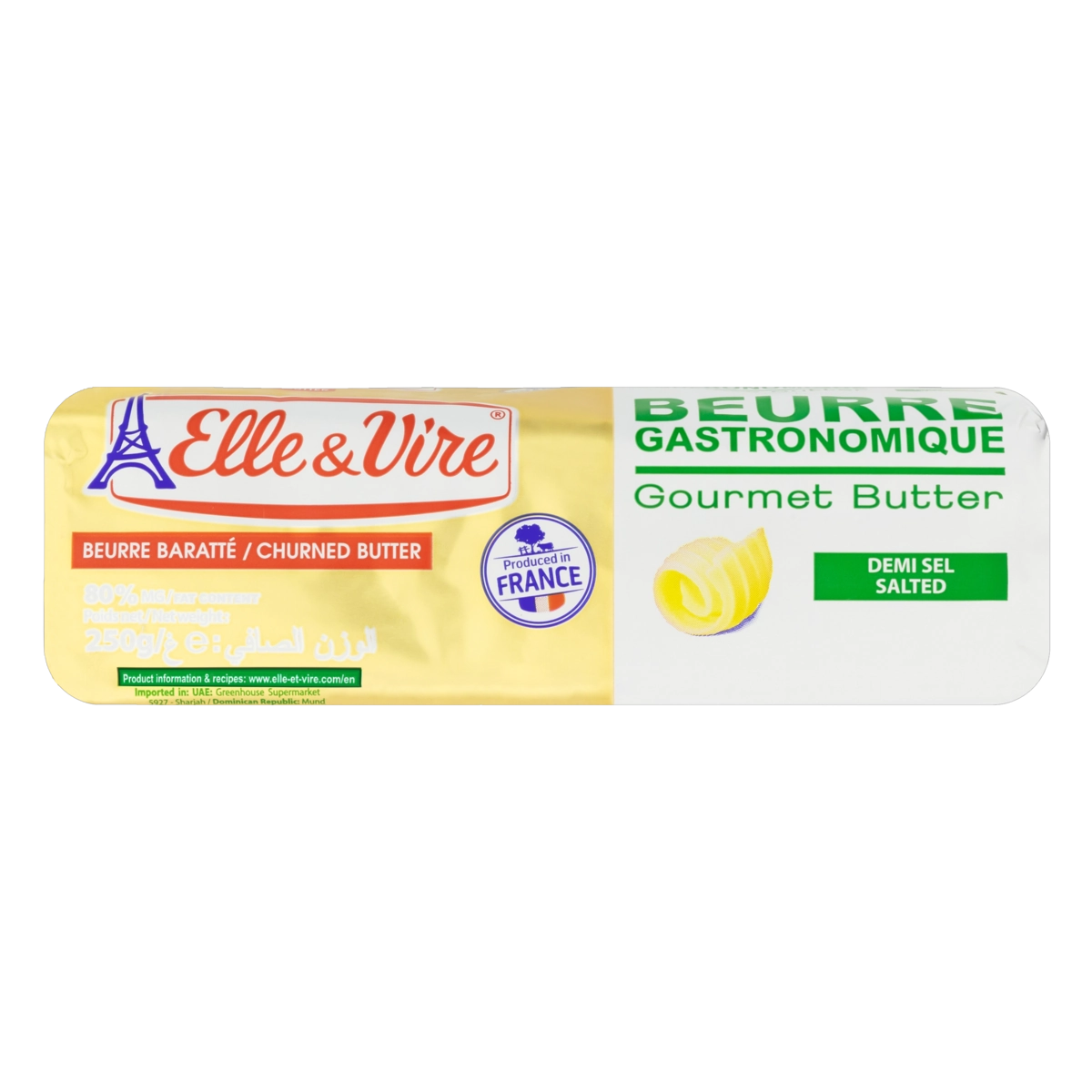 Manteiga Com Sal Elle Vire 250g